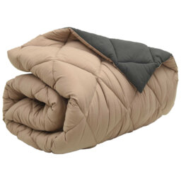 Winter Duvet Anthracite And Taupe   Microfiber