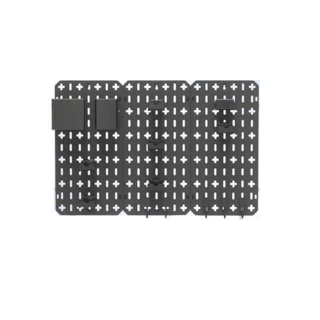 Wall Organizer Peg Board - 7 in 1 Gaming Pegboard Accessories with RGB LED Strip Lights