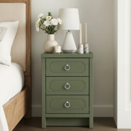 Verve 3 Drawer Bedside Table