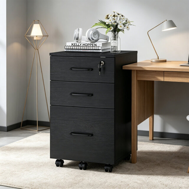 40cm Wide 3 -Drawer File Cabinet