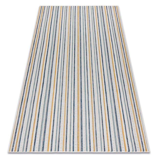 Lunado Blue/Yellow/White Indoor/Outdoor Rug