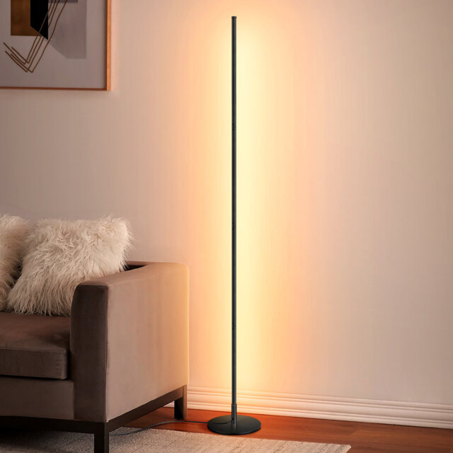 147cm Adjustable Height Dimmable LED Corner Floor Lamp