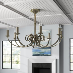 Ameche 8 - Light Candle Style Chandelier