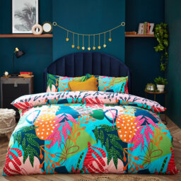 Cotton Blend Floral Duvet Cover Set with Pillowcases Included