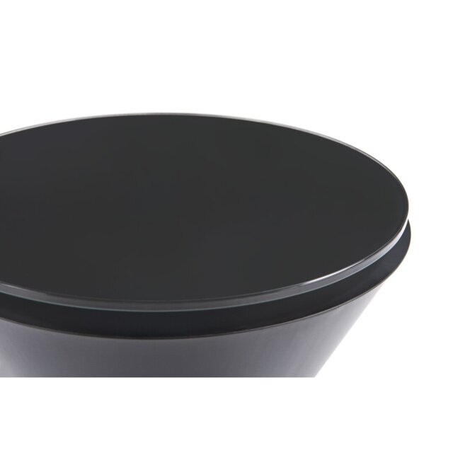 Mood Glass Top Pedestal End Table