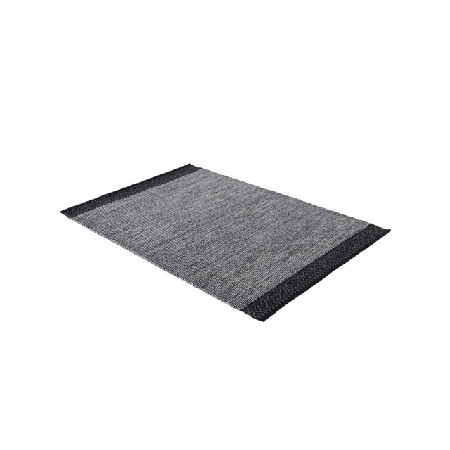 Kilim Mia Hand Woven Flatweave Cotton Grey Rug