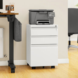 Carreiro 3 Drawer Office storage unit,Steel Filing Cabinet