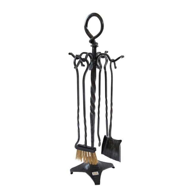 Tiberius Iron Fireplace Tool Set