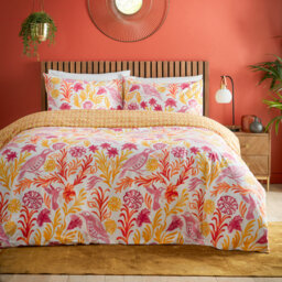 Alentejo Cotton Blend Floral Duvet Cover Set with Pillowcases Included