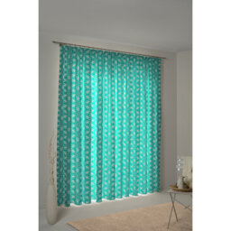 Delmira Retro Floret Slot Top Opaque Curtain