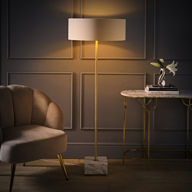 150.5cm Gloss Traditional Floor Lamp