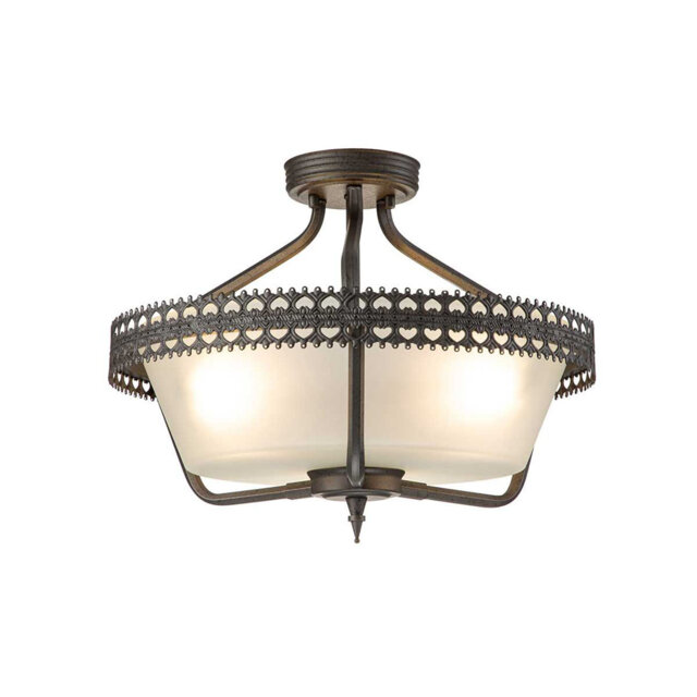 Maryam Glass Semi Flush Mount