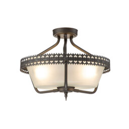 Maryam Glass Semi Flush Mount