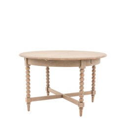 Veun Extendable Oak Round Dining Table