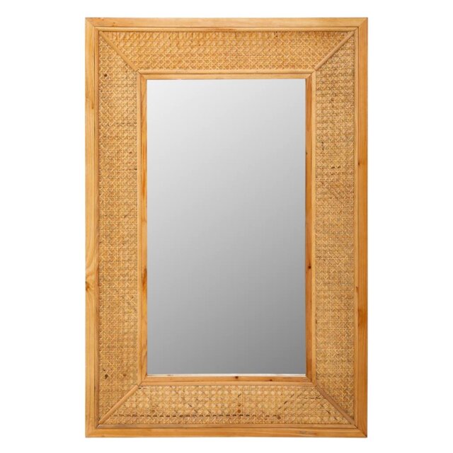 Suus Wood Flat Wall Mirror