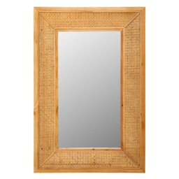 Suus Wood Flat Wall Mirror