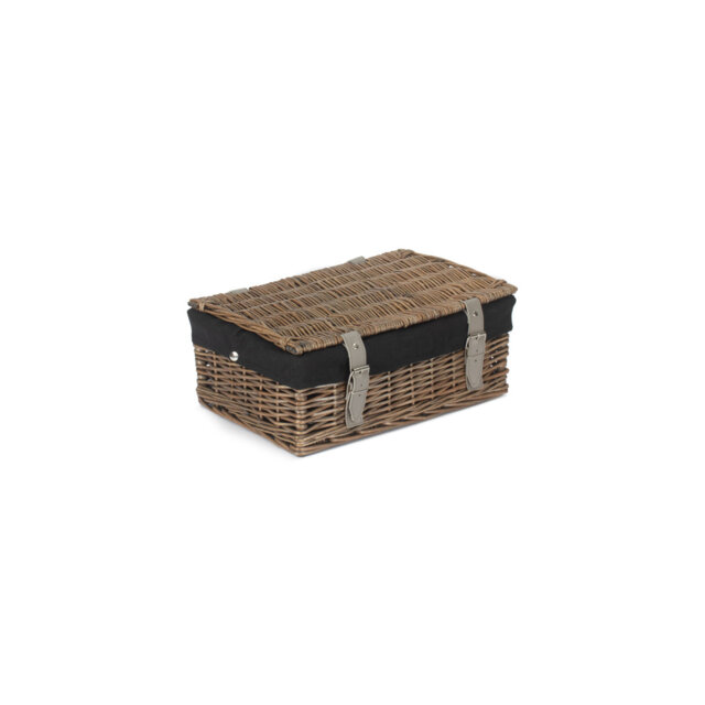 14 Inch Empty Wicker Hamper Basket - with Lining