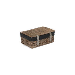 14 Inch Empty Wicker Hamper Basket - with Lining