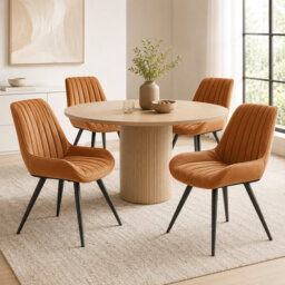 43.7cm H Polyester Upholstered Upholstered Back Side Chair