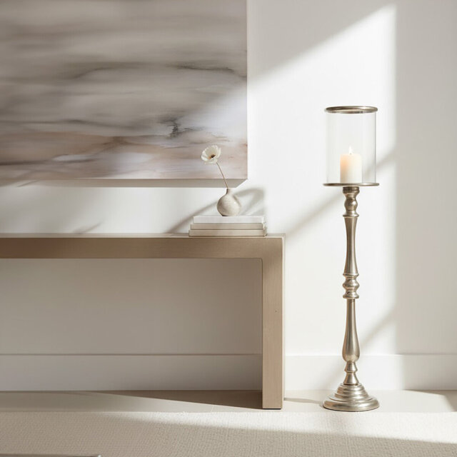 Aluminium Floor Candlestick