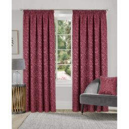 Hallas Pencil Pleat Damask Jacquard Curtains