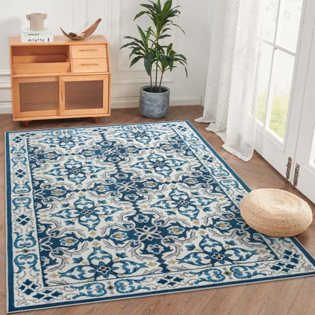 Printed Area Rug – Soft, Durable, Fade-Resistant Floor Decor For Living Room & Bedroom