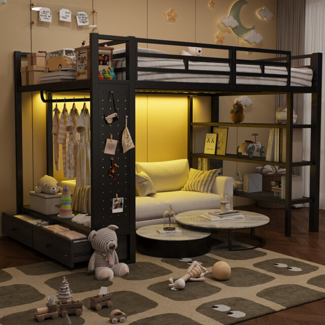 European Double (140 X 200 Cm) Bunk Bed Bed Frame