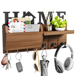 Manufactured Wood Wall Organizer