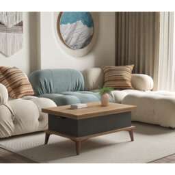 Armory Lift Top Four Leg Coffee Table with Storage