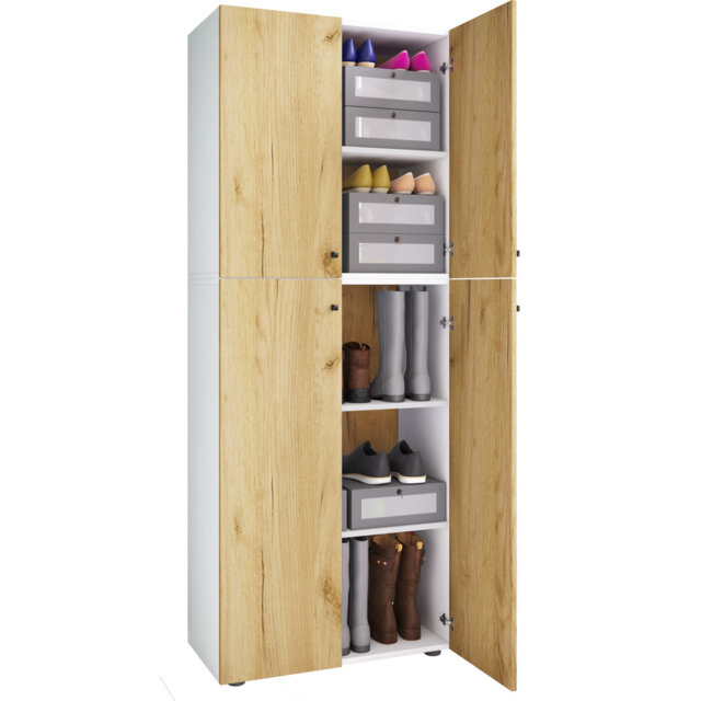 10 Pair Shoe Storage Cabinet