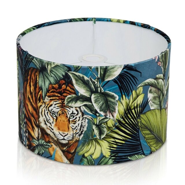 1 25cm H Velvet Drum Lamp Shade ( Screw On ) in Velvet