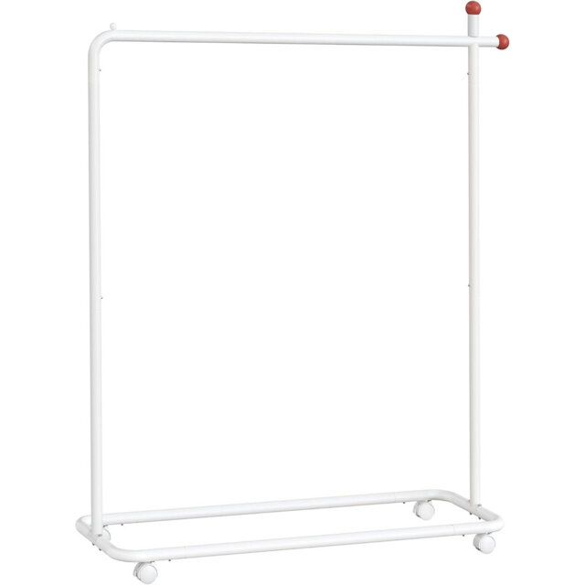 Clothes Rail on Wheels, 1 Hanging Rail, Fabric Shelf