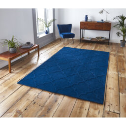 Hong Kong area rug Hand Tufted Rectangle Navy