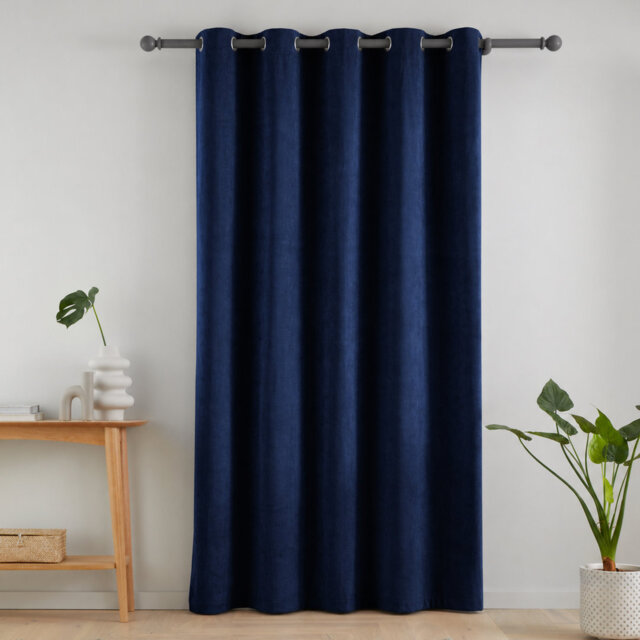 Super Thermal Blackout Matt Velour Eyelet Door Panel
