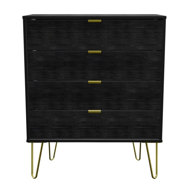 Fully Assembled Bellatrix 4 Drawer 76.5Cm W Chest of Drawers