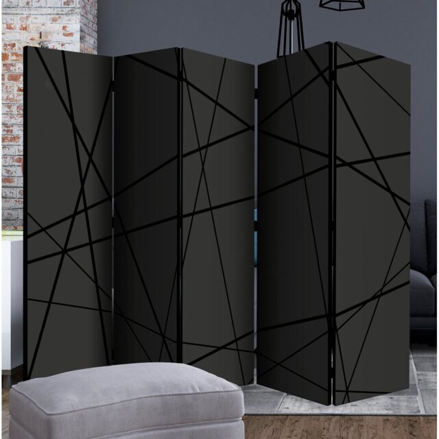 Mellville 172cm H Solid Wood Folding Room Divider
