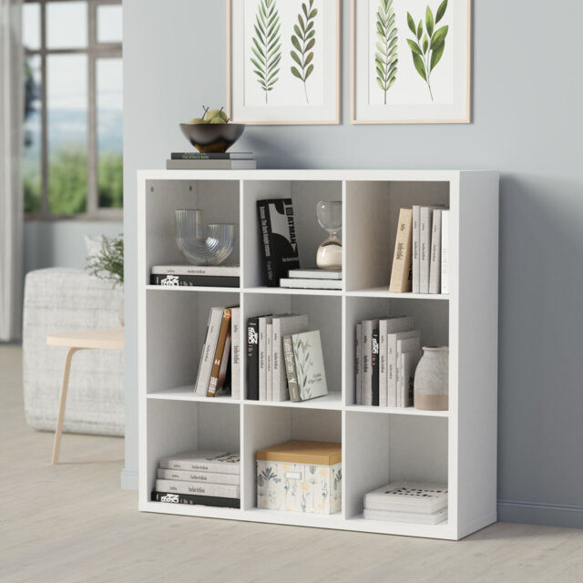 Decorative Storage 9 Cube Bookcase