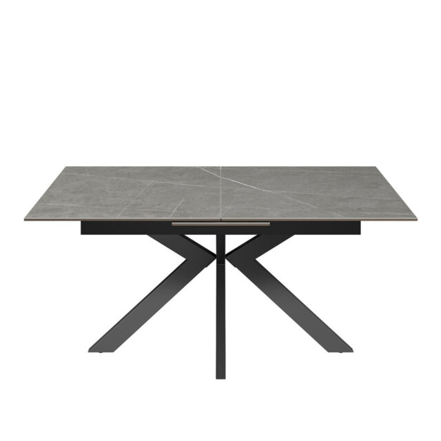 Extendable Metal Base Dining Table