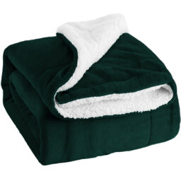 Super Soft Sherpa Fleece Blanket – Reversible Cozy Throw 240 GSM