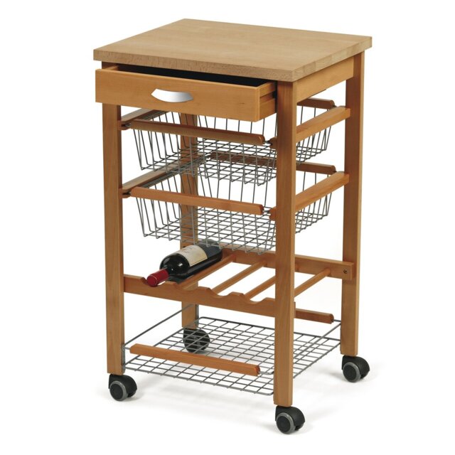 Bowles Solid Wood Kitchen Cart