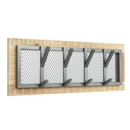 Label51 Coat Rack Crude 75 x 11 x 30cm M Black