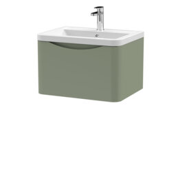 Lunar 600mm Single Bathroom Vanity with Integrated Vitreous China Basin
