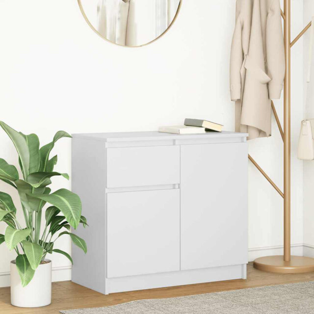 Sideboard With Drawer 71X35x65 Cm Engineered Wood