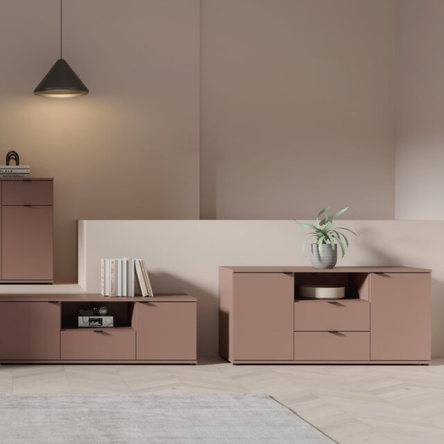 Ganymede TV Unit with Open Shelf, Drawer & 2 Doors