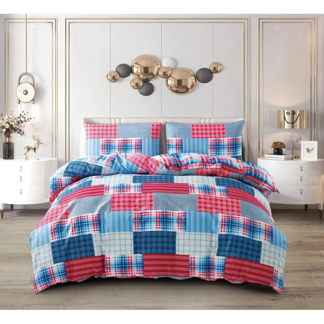 Cotton Patchwork Duvet Cover Set