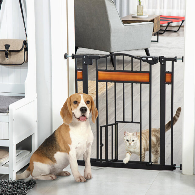 Free Standing Pet Gate With Door