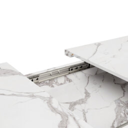 Extendable Metal Base Dining Table