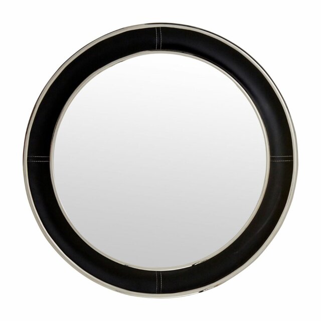Check Solid Wood Flat Wall Mirror