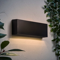 Matte Black Integrated LED Outdoor Sconce