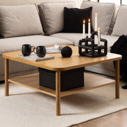 Mykeal Four Leg Coffee Table with Storage